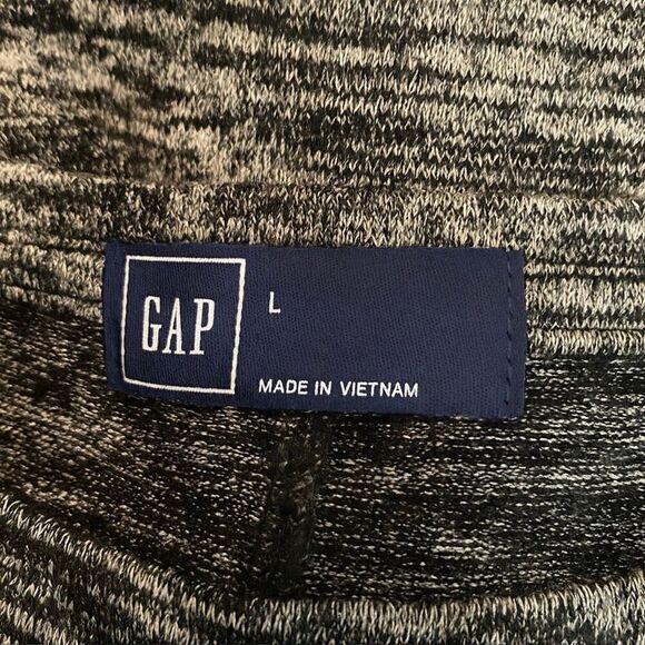 Gap Heather Gray Sleeveless Tank Top Size L Longline High Neck Stretch Knit - Picture 5 of 5